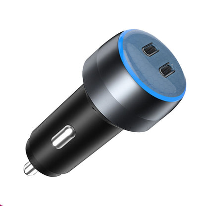 IBD355-2C Dual PD Smart Car Phone Charger With LED Light, Spec:, 60W, 90W