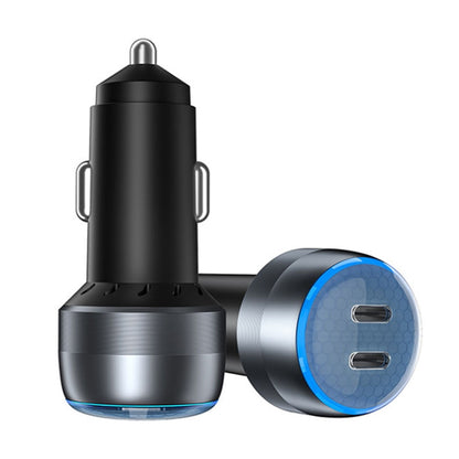 IBD355-2C Dual PD Smart Car Phone Charger With LED Light, Spec:, 60W, 90W