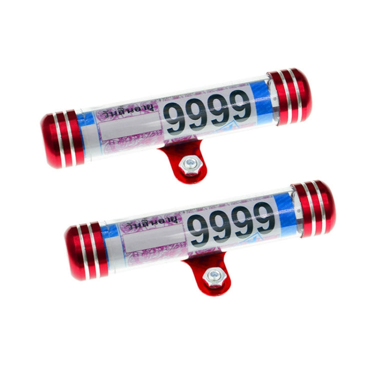 TF-2224 2pcs Multifunctional Waterproof Motorcycle Tax Bill Collection Tube, TF-2224(Red), TF-2224(Blue), TF-2224(Gold), TF-2224(Black), TF-2224(Silver)