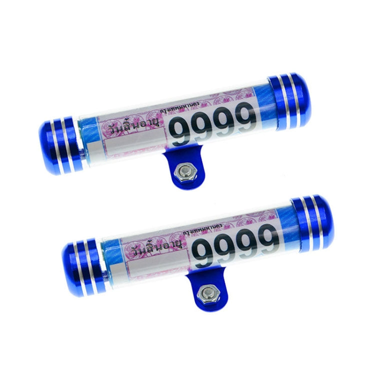 TF-2224 2pcs Multifunctional Waterproof Motorcycle Tax Bill Collection Tube, TF-2224(Red), TF-2224(Blue), TF-2224(Gold), TF-2224(Black), TF-2224(Silver)