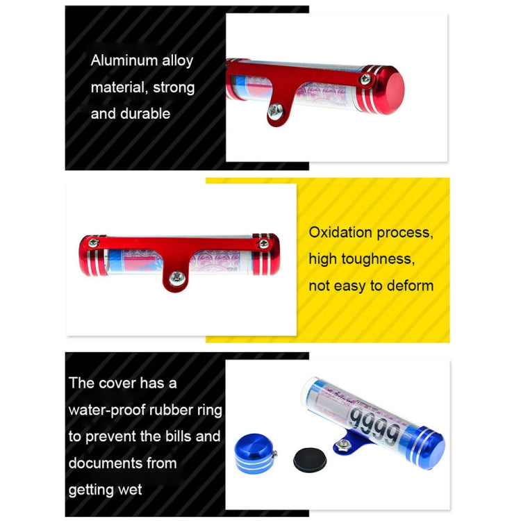 TF-2224 2pcs Multifunctional Waterproof Motorcycle Tax Bill Collection Tube, TF-2224(Red), TF-2224(Blue), TF-2224(Gold), TF-2224(Black), TF-2224(Silver)