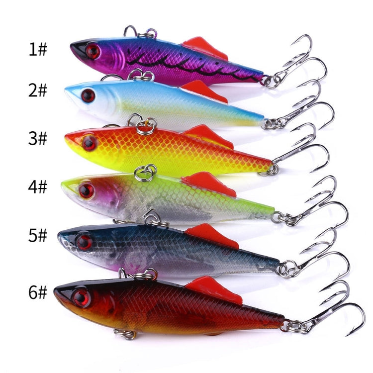 HENGJIA VI032 Full Swimming Layer VIB Fake Bait Plastic Fish Bait, VI032 (6), VI032 (1), VI032 (2), VI032 (3), VI032 (4), VI032 (5)