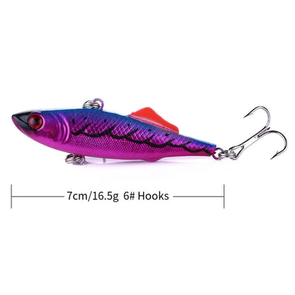 HENGJIA VI032 Full Swimming Layer VIB Fake Bait Plastic Fish Bait, VI032 (3), VI032 (4), VI032 (5), VI032 (6), VI032 (1), VI032 (2)