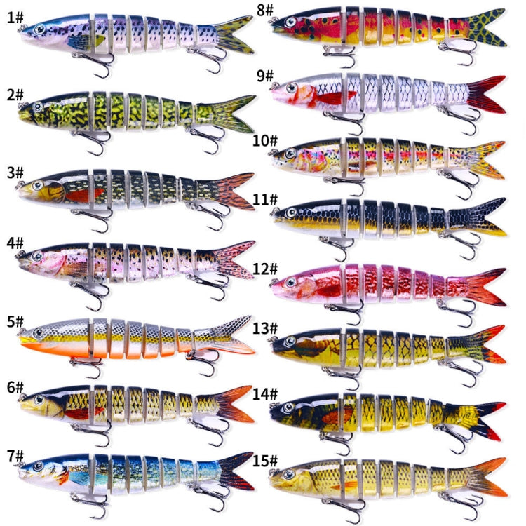 HENGJIA JM063 Multi-Section Fake Bait 8 Section Sinker Lures, JM063 (13), JM063 (3), JM063 (14), JM063 (4), JM063 (15), JM063 (5), JM063 (16), JM063 (6), JM063 (7), JM063 (8), JM063 (9), JM063 (10), JM063 (11), JM063 (1), JM063 (12), JM063 (2)
