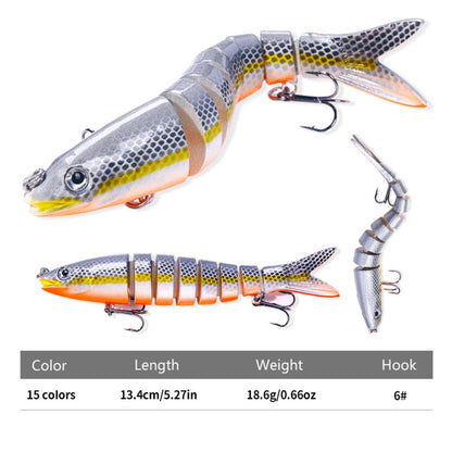HENGJIA JM063 Multi-Section Fake Bait 8 Section Sinker Lures, JM063 (10), JM063 (11), JM063 (1), JM063 (12), JM063 (2), JM063 (13), JM063 (3), JM063 (14), JM063 (4), JM063 (15), JM063 (5), JM063 (16), JM063 (6), JM063 (7), JM063 (8), JM063 (9)