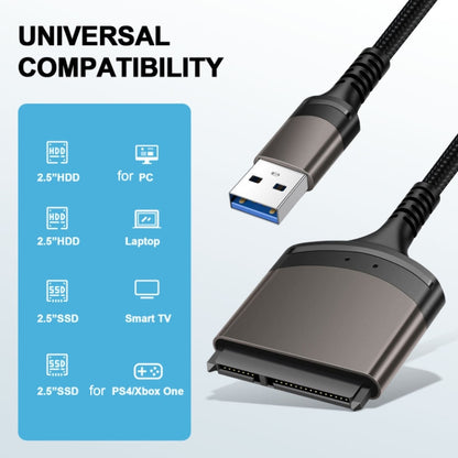 Aluminum Easy Drive Line USB3.0 To SATA Hard Disk Data Cable Supports 2.5 Inch SATA 22P, USB3.0 To SATA