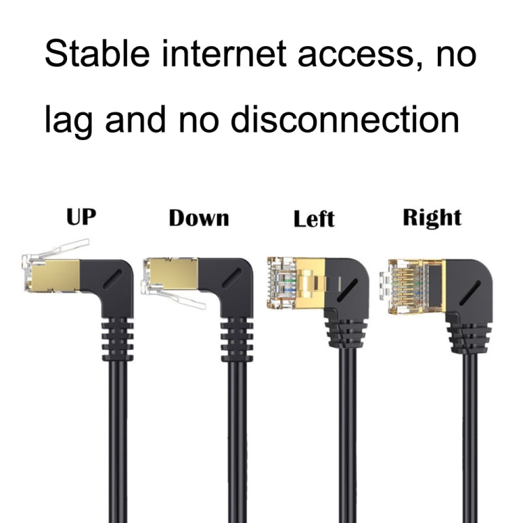 Cat 8 10G Transmission RJ45 Male To Female Computer Network Cable Extension Cable, Straight Head 0.3m, Straight Head 0.6m, Straight Head 1m, Straight Head 1.5m, Up Bend 0.5m, Down Bend 0.5m, Right Bend 0.5m