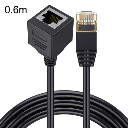 Cat 8 10G Transmission RJ45 Male To Female Computer Network Cable Extension Cable, Straight Head 0.3m, Straight Head 0.6m, Straight Head 1m, Straight Head 1.5m, Up Bend 0.5m, Down Bend 0.5m, Right Bend 0.5m