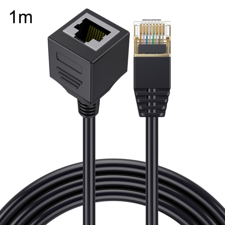Cat 8 10G Transmission RJ45 Male To Female Computer Network Cable Extension Cable, Straight Head 0.3m, Straight Head 0.6m, Straight Head 1m, Straight Head 1.5m, Up Bend 0.5m, Down Bend 0.5m, Right Bend 0.5m