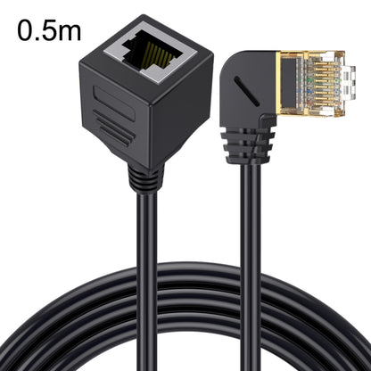 Cat 8 10G Transmission RJ45 Male To Female Computer Network Cable Extension Cable, Straight Head 0.3m, Straight Head 0.6m, Straight Head 1m, Straight Head 1.5m, Up Bend 0.5m, Down Bend 0.5m, Right Bend 0.5m