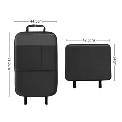 Car Seat Back Children Anti-kick Pad Back Rear Anti-dirty Universal Leather Protection Pad Storage Bag, All Inclusive Version (Black), All Inclusive Version (Brown), All Inclusive Version (Beige), All Inclusive Version (Wine Red)