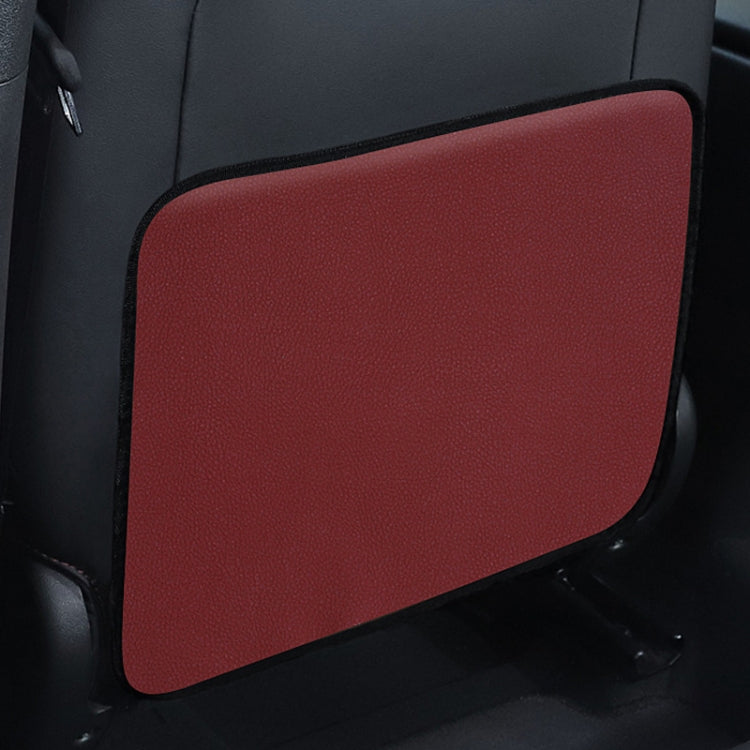 Car Seat Back Children Anti-kick Pad Back Rear Anti-dirty Universal Leather Protection Pad Storage Bag, All Inclusive Version (Black), All Inclusive Version (Brown), All Inclusive Version (Beige), All Inclusive Version (Wine Red)