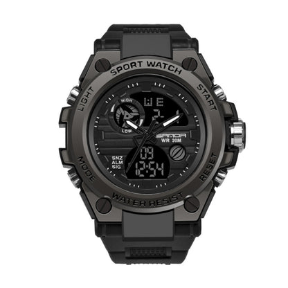 SANDA 739 Multifunctional Waterproof Sports Watch Chronograph Calendar Alarm Night Light Watch