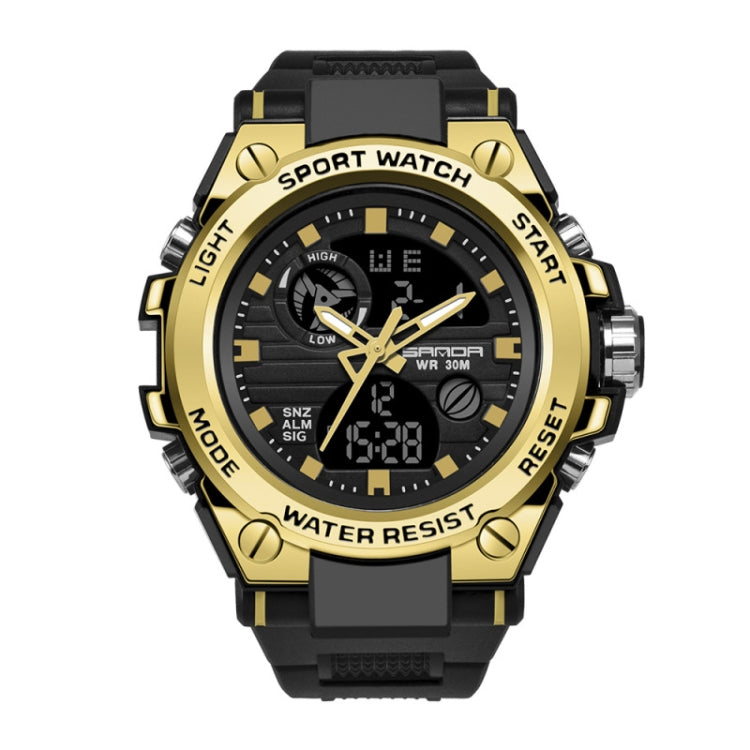 SANDA 739 Multifunctional Waterproof Sports Watch Chronograph Calendar Alarm Night Light Watch