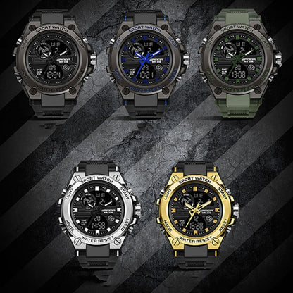 SANDA 739 Multifunctional Waterproof Sports Watch Chronograph Calendar Alarm Night Light Watch