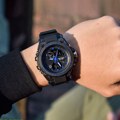 SANDA 739 Multifunctional Waterproof Sports Watch Chronograph Calendar Alarm Night Light Watch