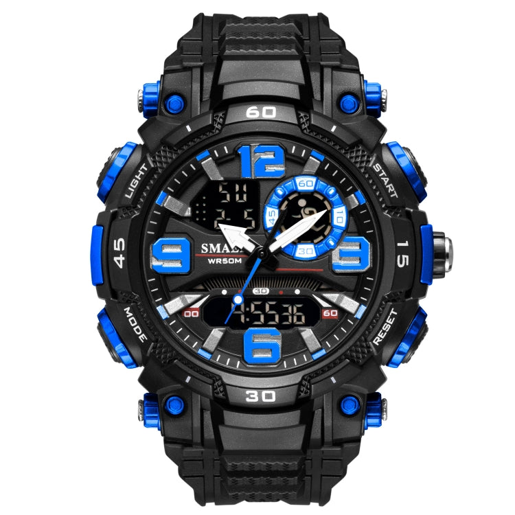 SMAEL 1921 Men Dual Movement Sports Watch Multifunctional Time Night Light Alarm Student Wrist Watch