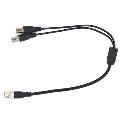 SZ015 BNC Male To 2xFemal Communication Cables VCR Coaxial Video Cable, Cable Length:0.42m, BNC Male To 2xFemal 0.42m