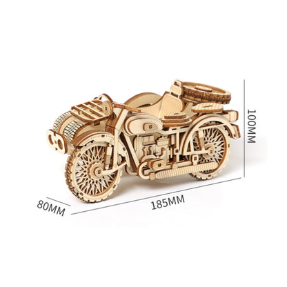LG834 Tricycle Boat 3D Wooden Puzzle Educational Toys DIY Handmade Ornaments, LG834 Tricycle Boat