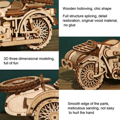 LG834 Tricycle Boat 3D Wooden Puzzle Educational Toys DIY Handmade Ornaments, LG834 Tricycle Boat