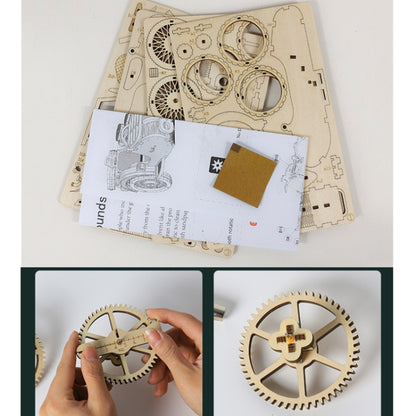 LG834 Tricycle Boat 3D Wooden Puzzle Educational Toys DIY Handmade Ornaments, LG834 Tricycle Boat