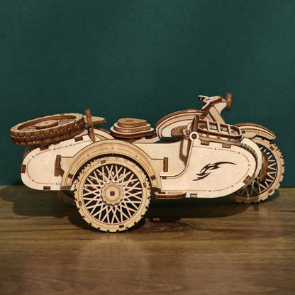 LG834 Tricycle Boat 3D Wooden Puzzle Educational Toys DIY Handmade Ornaments, LG834 Tricycle Boat