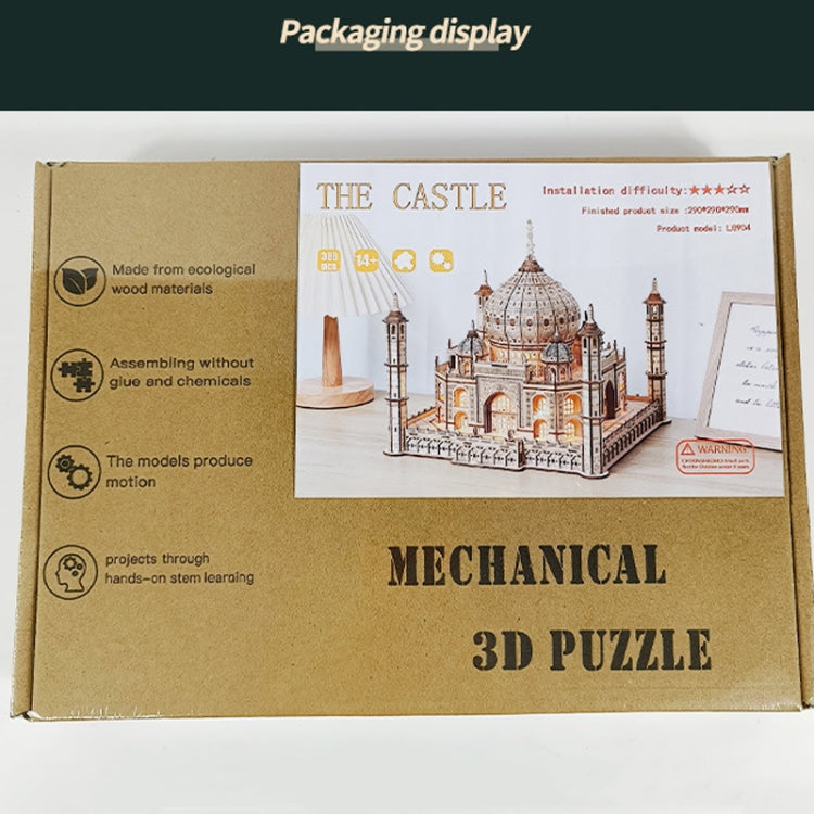 LG904 Castle 3D Wooden Puzzle Children Educational Toys DIY Handmade Ornaments, LG904 Castle