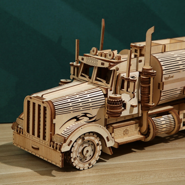 Fuel Tanker Money Storage Jar 3D Wooden Puzzle Children Educational Toys DIY Handmade Ornaments, Fuel Tanker Large, Fuel Tanker Small