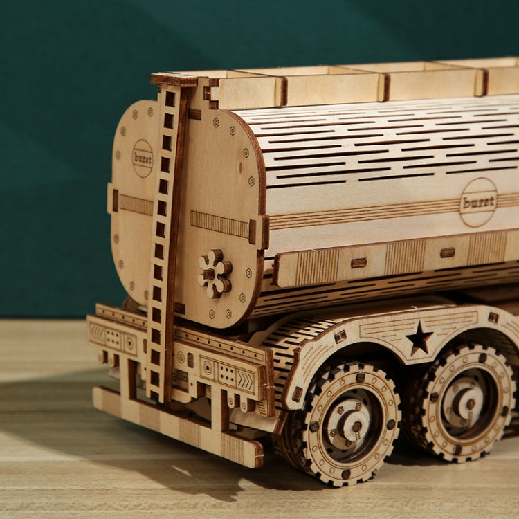 Fuel Tanker Money Storage Jar 3D Wooden Puzzle Children Educational Toys DIY Handmade Ornaments, Fuel Tanker Large, Fuel Tanker Small