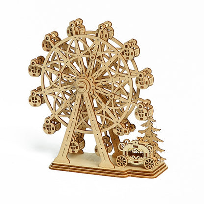 LG816 Ferris Wheel 3D Wooden Puzzle Children Educational Toys DIY Handmade Ornaments, Ferris Wheel 2