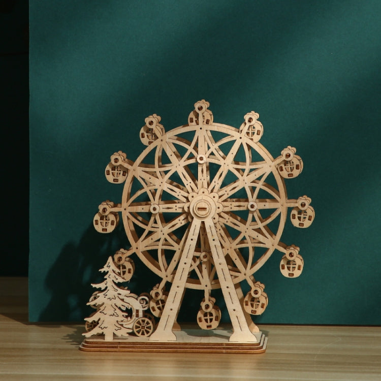 LG816 Ferris Wheel 3D Wooden Puzzle Children Educational Toys DIY Handmade Ornaments, Ferris Wheel 2