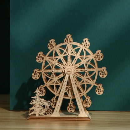 LG816 Ferris Wheel 3D Wooden Puzzle Children Educational Toys DIY Handmade Ornaments, Ferris Wheel 2