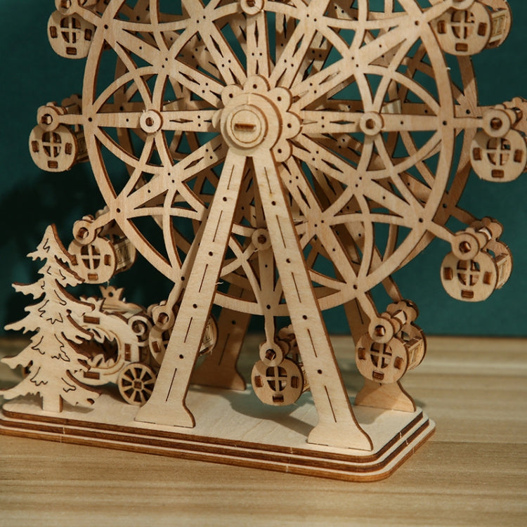 LG816 Ferris Wheel 3D Wooden Puzzle Children Educational Toys DIY Handmade Ornaments, Ferris Wheel 2