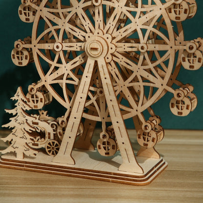 LG816 Ferris Wheel 3D Wooden Puzzle Children Educational Toys DIY Handmade Ornaments, Ferris Wheel 2