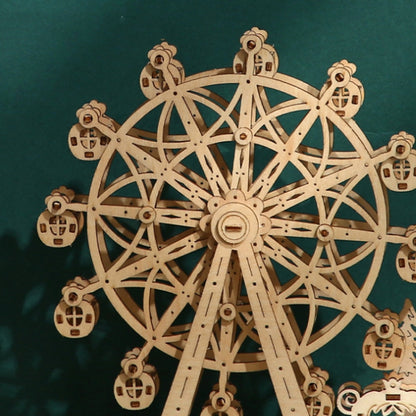 LG816 Ferris Wheel 3D Wooden Puzzle Children Educational Toys DIY Handmade Ornaments, Ferris Wheel 2