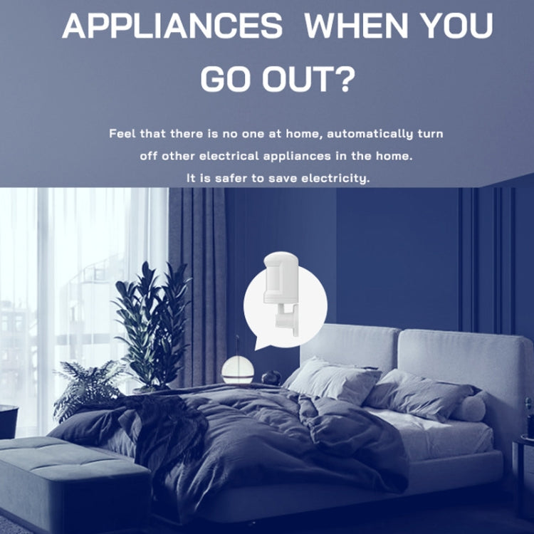 Tuya Smart App ZigBee Human Wireless Motion Infrared Sensor Detector, Tuya ZigBee