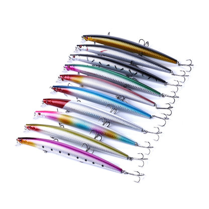 HENGJIA MI101 18cm 26g Long-distance Casting Sea Fishing Fake Lures Minnow Baits, MI101 (8), MI101 (9), MI101 (10), MI101 (5), MI101 (1), MI101 (2), MI101 (3), MI101 (6), MI101 (10 Colors)
