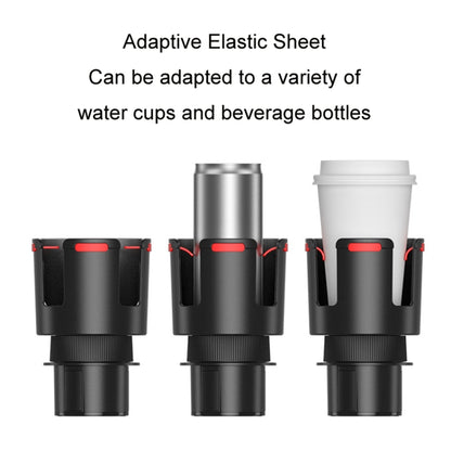 2 in 1 Car Center Console Water Cup Holder Multi-purpose Storage Box