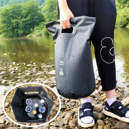 Outdoor Folding Bucket Convenient Camping Picnic Fishing Barrel, Capacity:, 15L, 20L