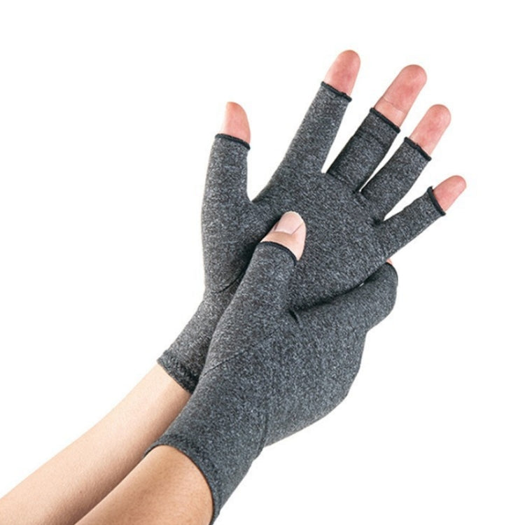 Outdoor Half Finger Joint Care Compression Cycling Gloves, S, M, XL
