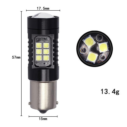 1pair Automotive High-power LED White Light Fog Lamp, 1156