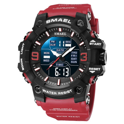 SMAEL 8049 Waterproof Sports Watch Men Multi-function Night Light Electronic Watch