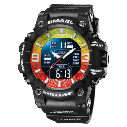 SMAEL 8049 Waterproof Sports Watch Men Multi-function Night Light Electronic Watch