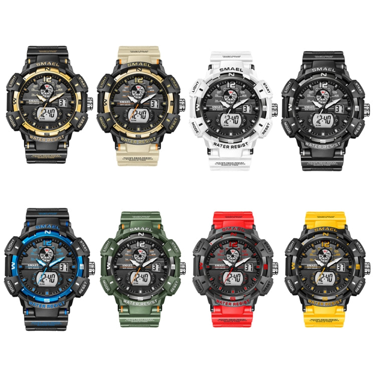 SMAEL 8045 Outdoor Waterproof Time Sports Luminous Dual Display Watch