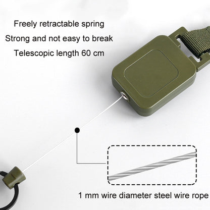 Outdoor Fishing Telescopic Steel Wire High-strength Easy-pull Olecranon Buckle, 6771