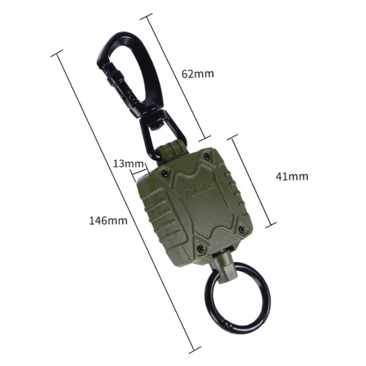 Outdoor Fishing Zinc Alloy Retractable Metal Hanging Buckle, 6862