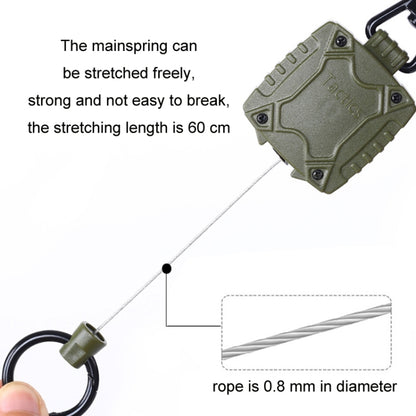 Outdoor Fishing Zinc Alloy Retractable Metal Hanging Buckle, 6862