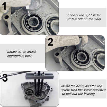 13pcs/set Plug-in Bearing Puller Small Bearing Removal Tool, BL1240