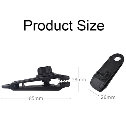 Tent Additional Pull Point Shark Clips Outdoor Camping Canopy Windproof Clip, 1PC (Mud-color), 1PC (Dark Green)