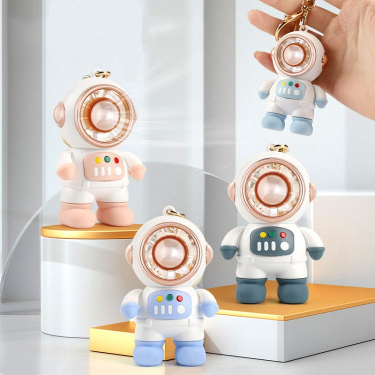 6092 Cartoon Astronaut Fan With Lanyard Portable Mini USB Charging Fan, 6092 Pink, 6092 Dark Gray, 6092 Light Blue